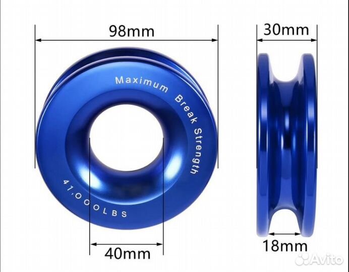 Полиспаст для синтетического троса лебедки