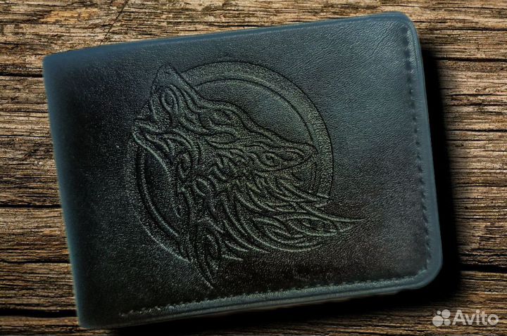 Кошелек мужской кожаный ручной работы