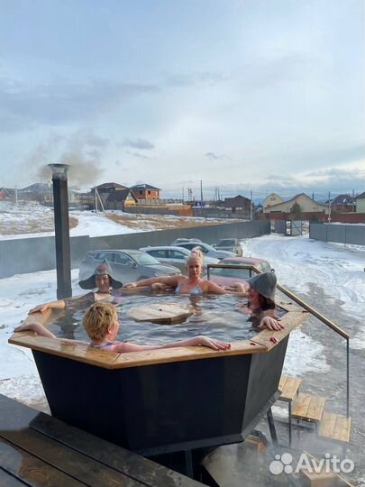 Дом - баня на дровах с чаном