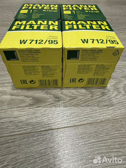 Масляный фильтр Mann W712/95