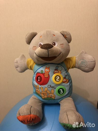 Мишка chicco интерактивный