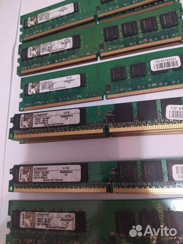 Память DDR2 Kingston 1gb kvr800d2n5