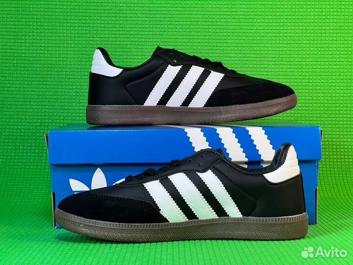 Кроссовки Adidas Samba Black Luxe Качество