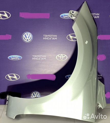 Крыло левое Ford focus 2 рестайлинг серебристое