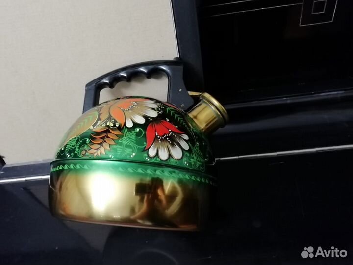 Чайник со свистком. Хохломская роспись.СССР