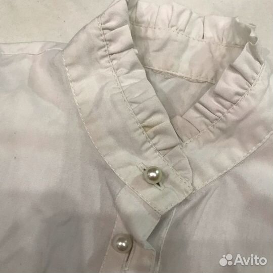 Блузки белые и джинсы на девочку