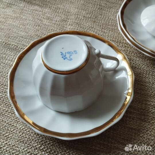 Сервиз. Вербилки 50-е. Костяной фарфор. Остатки