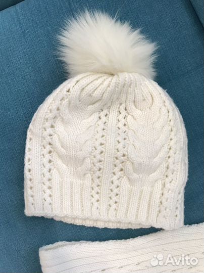 Шапка и шарф для девочки