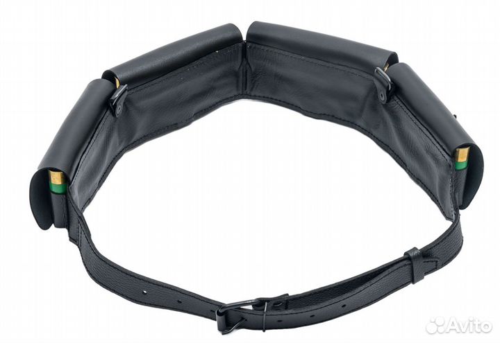 Патронташ закрытый 16к кожа