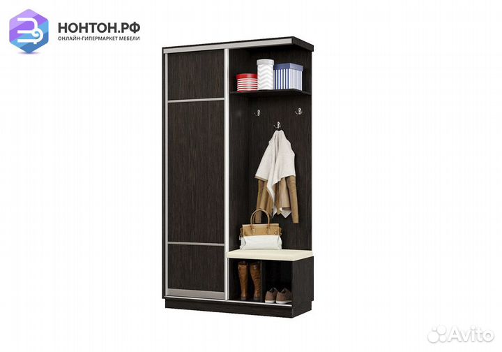 Прихожая-купе Альнаир мини с сиденьем венге