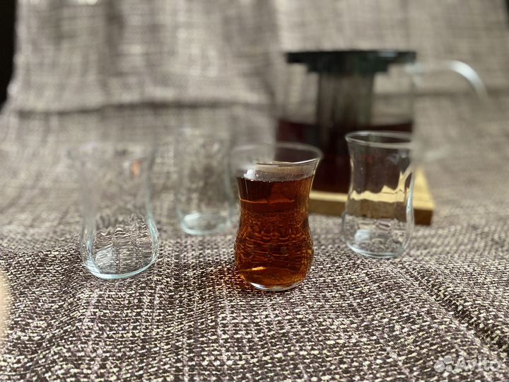 Турецкие Стаканы армуды набор 4 шт новые