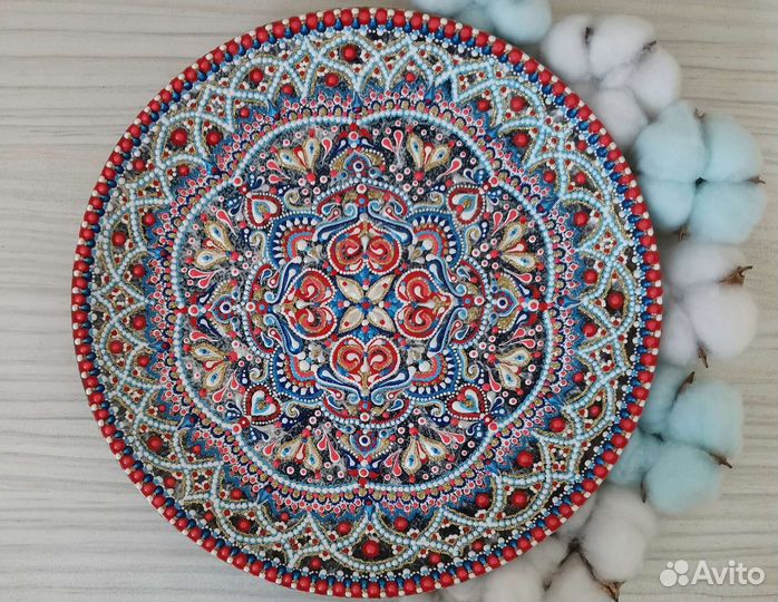 Тарелка декоративная, подарок ручной работы