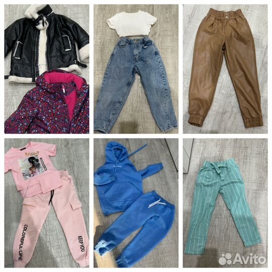 Вещи пакетом на девочку 122-128 13 вещей