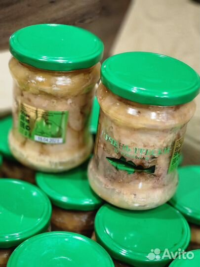 Печень трески в стекле