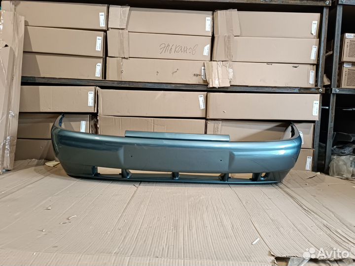 Бампер передний ваз 2110 2112 темно серо синий