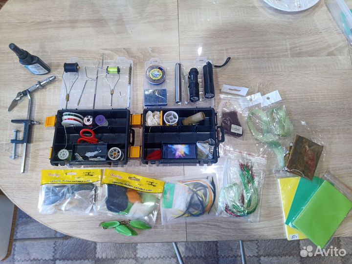 Комплект для вязания рыболовных приманок