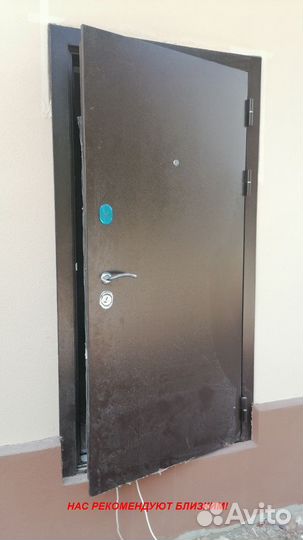 Тяжелая дверь металлическая с установкой