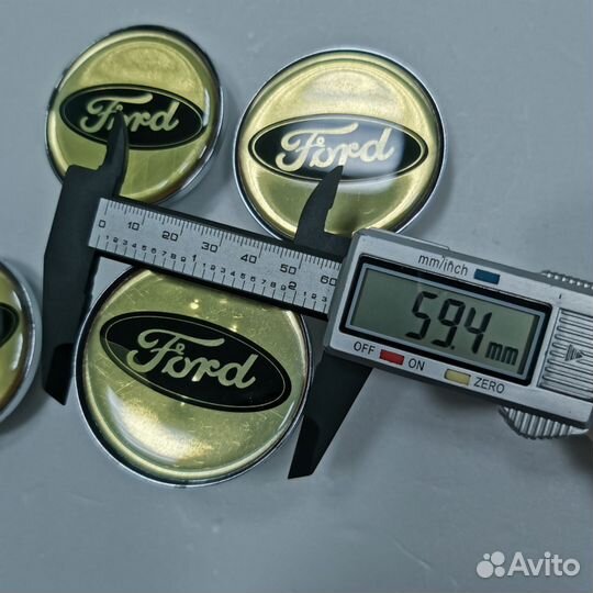 4шт Ford колпаки 59мм/50мм для литых дисков