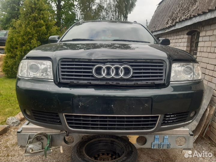 Бампер на ауди А6 С5 рестайл зелёный