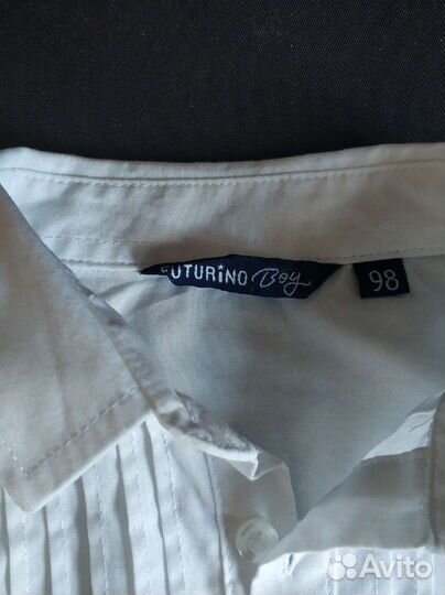 Рубашка белая 98 разм на мальчика Futurino