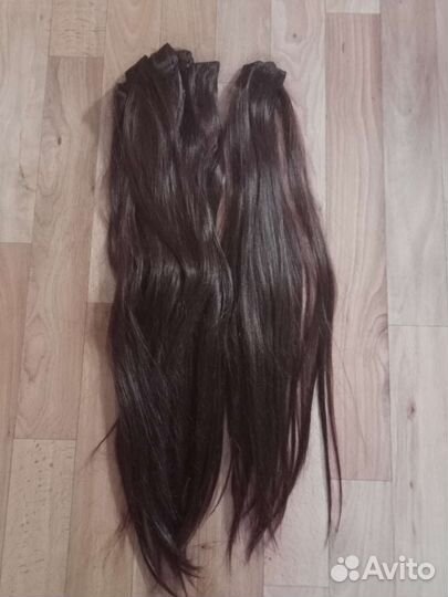 Волосы на заколках