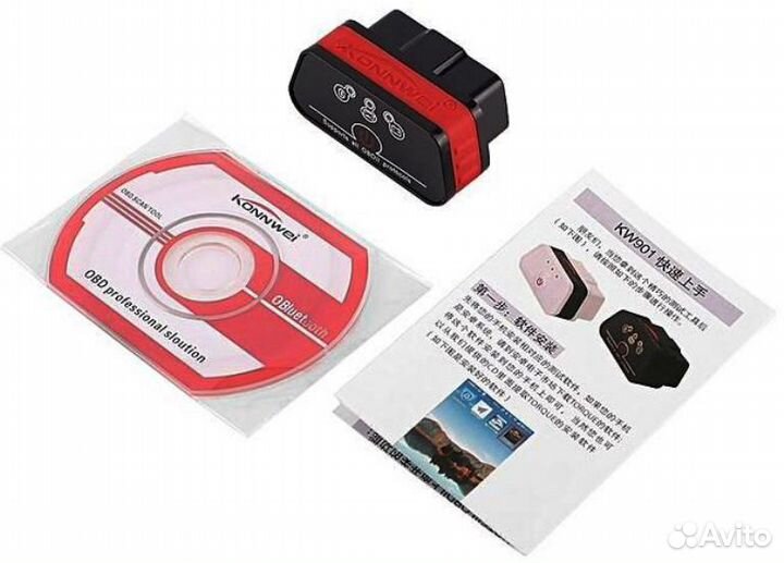 Авто сканер OBD konnwei KW-901 (OBD2 V2.1 Bluetoot