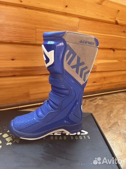 Мотоботы acerbis x-team blue/white