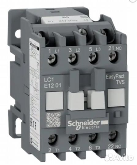 Контактор Schneider Electric LC1E1201M5 и квт-1,14