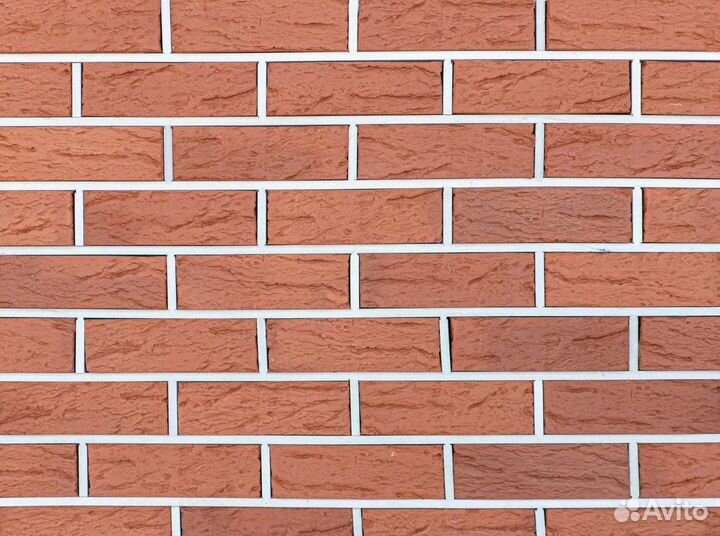 Кирпич клинкерный фасадный Красный Рустик WDF 215*
