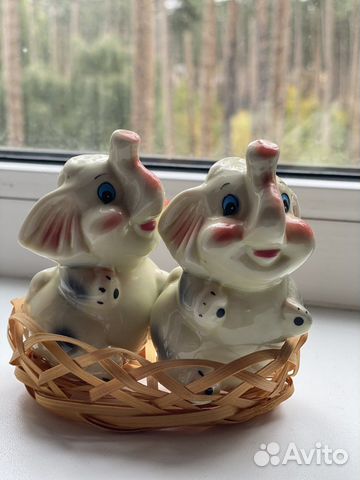Слоники перечница и солонка СССР