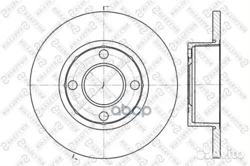 6020-4737-SX диск тормозной передний Audi 80 B3