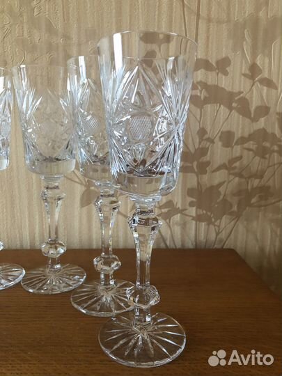Бокалы для вина хрусталь, завод Гусь-Хрустальный