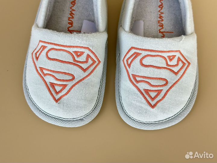 Домашние тапочки Zara home 24 25 детские superman