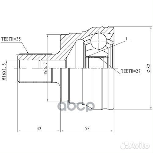 Шрус наружный перед прав/лев Z87495R Zikmar