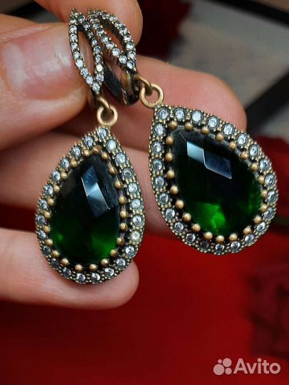 Серьги серебро