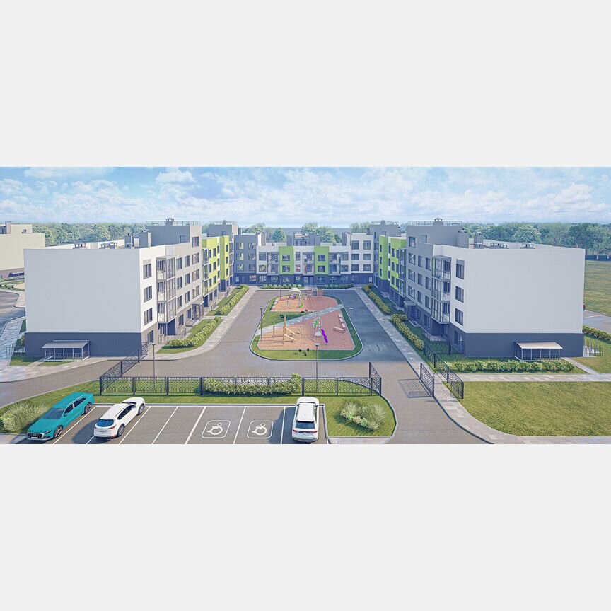 2-к. квартира, 68,3 м², 1/4 эт.