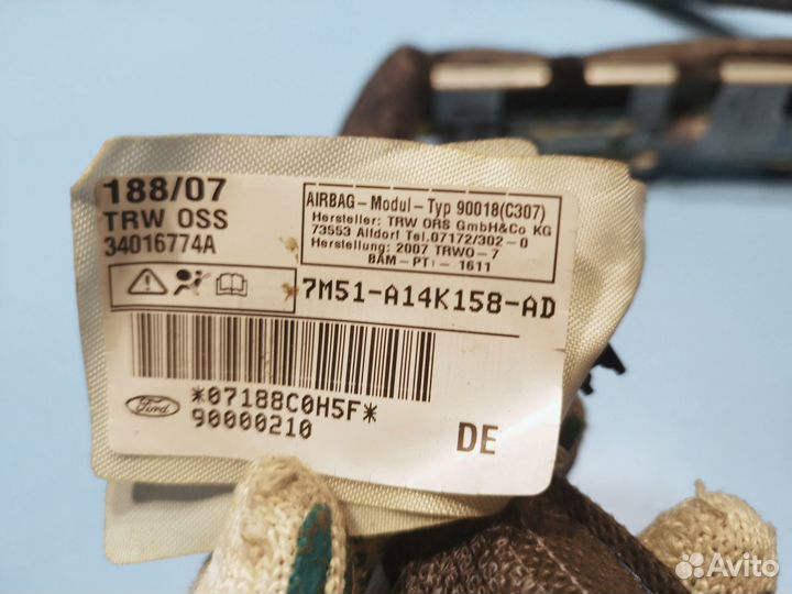 Подушка безопасности боковая для Ford Focus 2