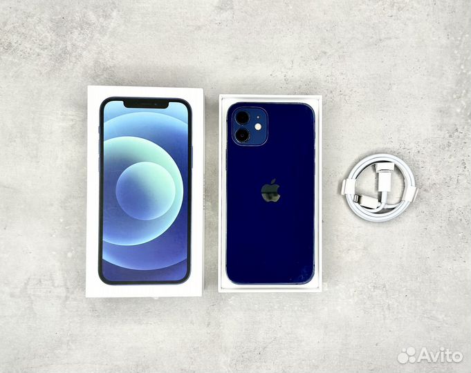 iPhone 12 128Gb Blue (80%,гарантия,simesim)