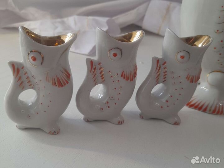 Набор ликерный рыбы.ссср.Полонье зхк