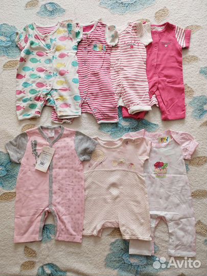 Импортная одежда для девочки р. 62 и 68 пакетом