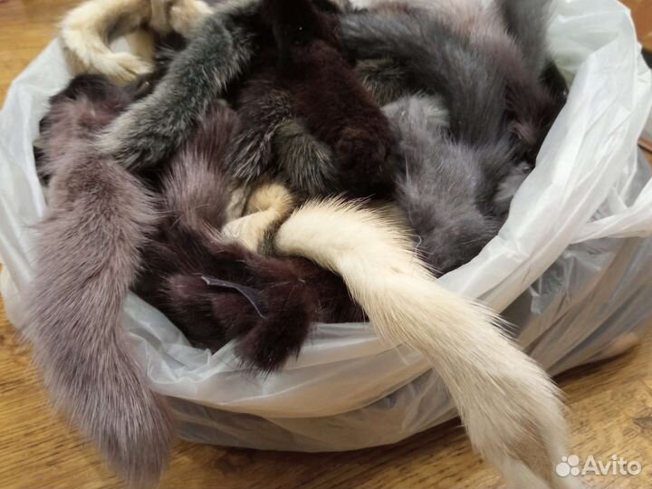 Хвост норки микс