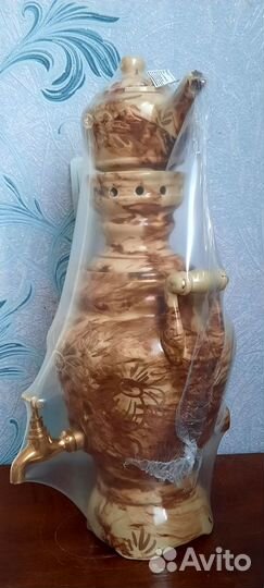 Фарфоровый электрический самовар