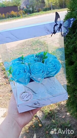 Букет из атласных лент