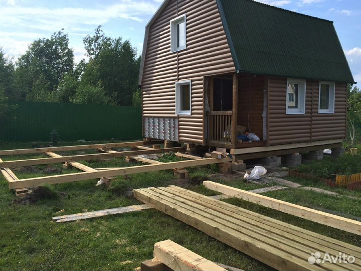 Подъем и перенос дома, ремонт фундамента