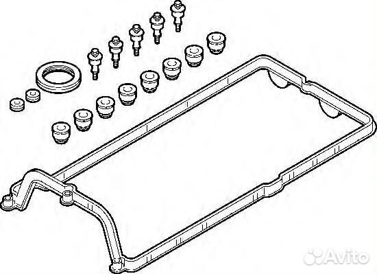 Прокладка клапанной крышки BMW N62 1-4 цил. ком