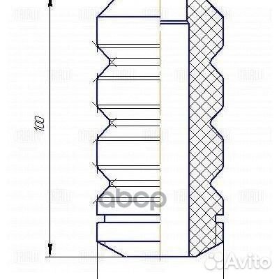Буфер (отбойник) для а/м Лада 2170-2172 Priora
