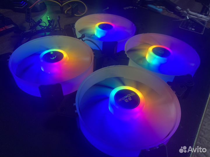 Кулеры вентиляторы RGB для корпуса 120 мм