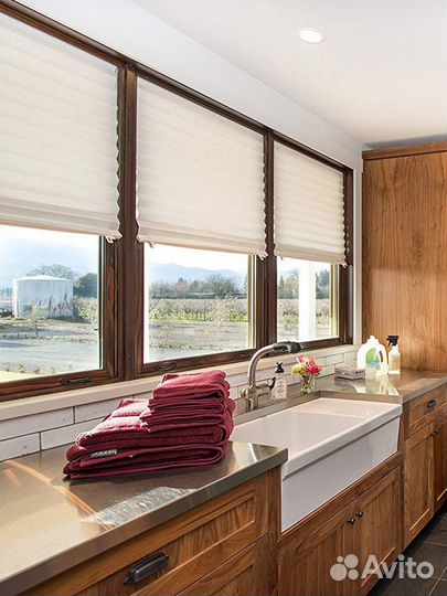 Жалюзи плиссе на липучке 120*180см