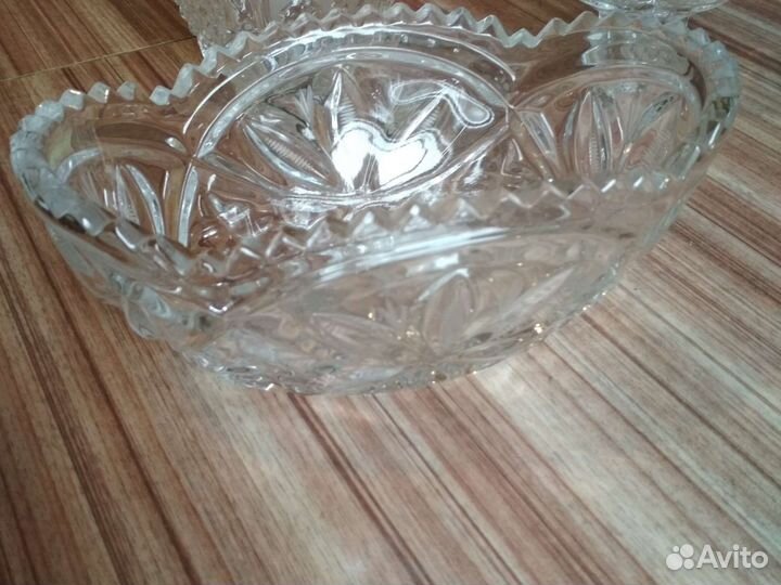 Вазы хрустальные СССР для конфет