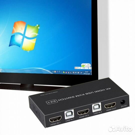 2 KVM Switch 4K/60HZ hdmi 2.0